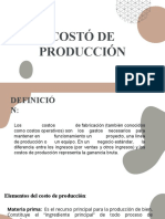 Añalisis de Costos - COSTÓ DE PRODUCCIÓN