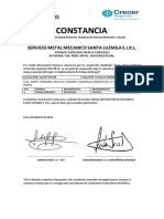 Constancia Miguel R. Marzo