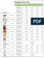 (J1) Product Price List - 230502