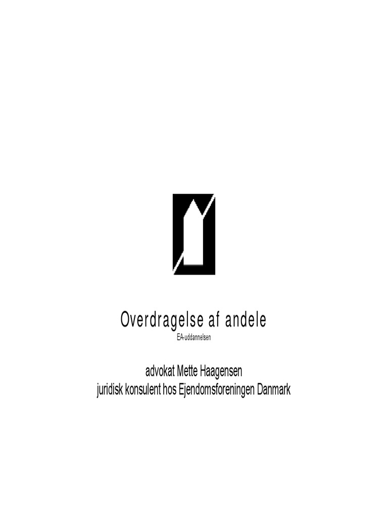 Overdragelse af andele 2 plus overpris ea2018 randers pdf