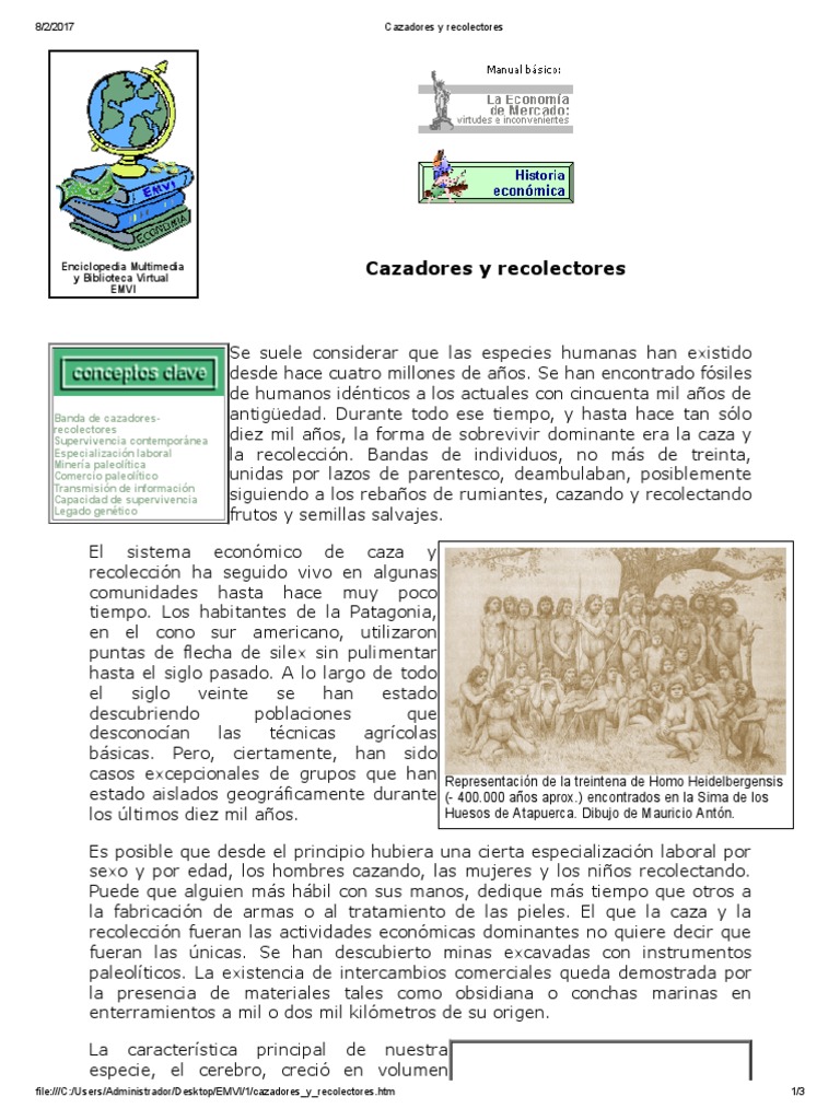 Evolución de Cazadores-Recolectores | PDF | Cazador recolector