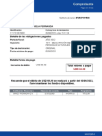 Comprobante: Detalle de Las Obligaciones Pagadas