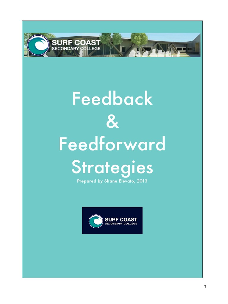 Feedback Feedforward Strategies Download Free Pdf Educational