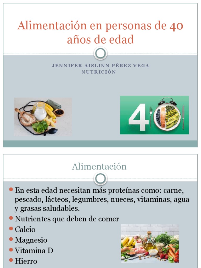 alimentacion adecuada en personas mayores | PDF