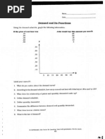 Supply and Demand Worksheets