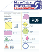 Ejercicios de Area de Regiones Sombreadas para Quinto Grado de Secundaria