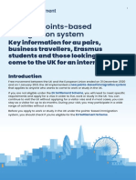 Key Information For Au Pairs Business Travellers Erasmus Students and Those Coming To The UK For An Internship