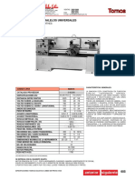 Epecificaciones Tecnicas de Torno