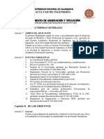 Reglamento de Graduacion y Titulacion de La Universidad Nacional de Cajamarca