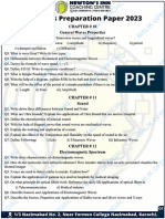 X Physics Newton's Preparation 2023