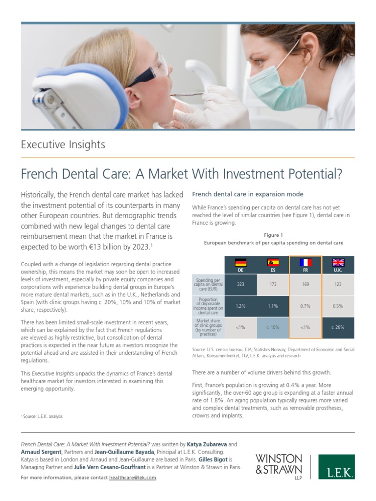 2181 French Dental Care Investment PDF Dentistry Health Care