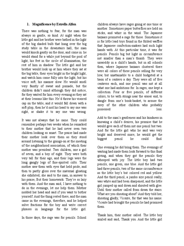 Magnificence by Estrella Alfon PDF