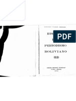 1periodismo Boliviano en La Primera Mitad Del Siglo XX