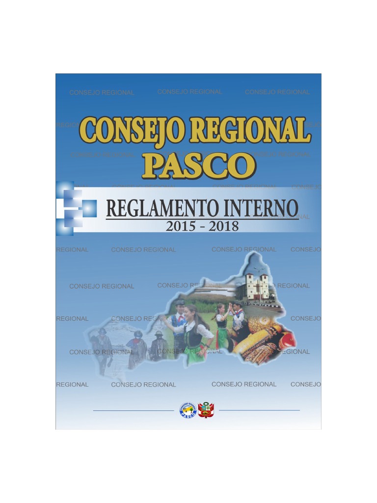 Reglamento Interno del Consejo Regional Pasco | PDF | Política