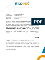 72 Modelo Demanda Ejecutiva Laboral