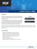 UC200 VoIP PBX Datasheet v2.0