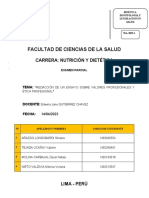 Bioetica Ensayo.