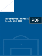Men's International Match Calendar 2023-2030 - EN