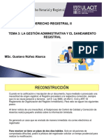 Tema 3 - La Gestión Administrativa y El Saneamiento Registral