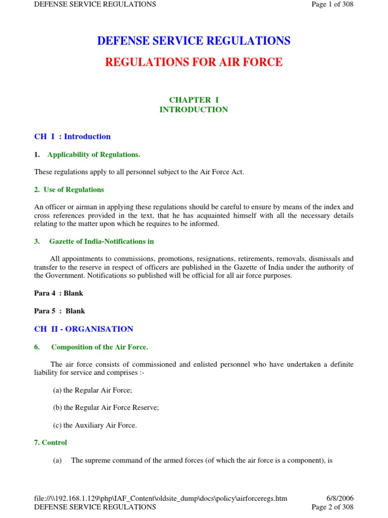 Airforceregs | PDF | Officer (Armed Forces) | Lieutenant