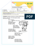 Prova de Port. p2 3 Bimestre