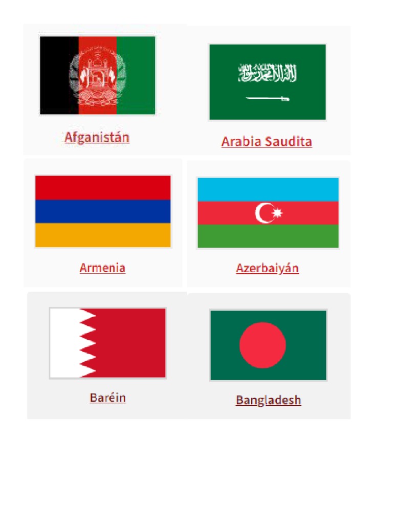 Banderas de Asia PDF