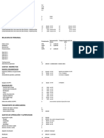 Estructura Costos Proyecto MIRAFLORES