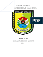 Laporan Kegiatan Pembinaan Desa Binaan Sadar Hukum