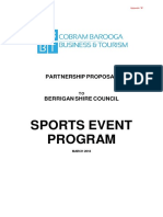 Sports Event Program Partnership Proposal