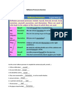 Reflexive Pronouns Exercise