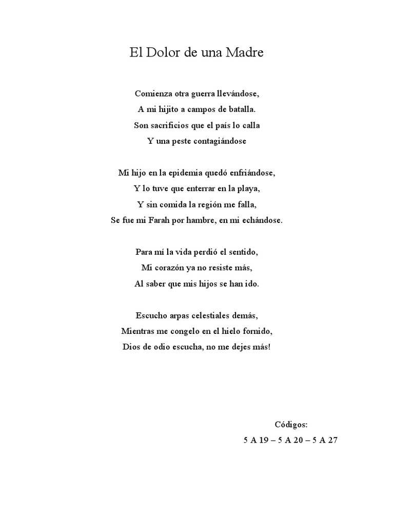 El Dolor de una Madre en la Pérdida | PDF