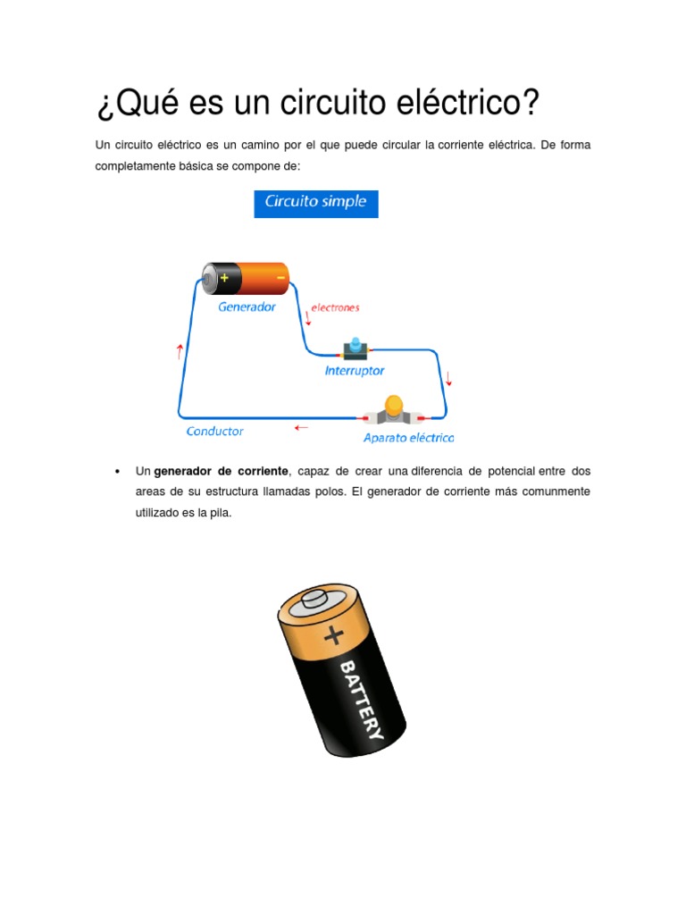 Qué Es Un Circuito Eléctrico | PDF