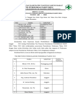 Berita Acara Pembentukan Tim Formularium 2018