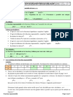 Polycopies La Fonction Exponentielle de Base e