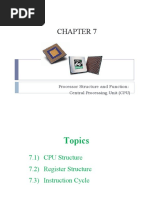 Chapter 7 - Processor Structure and Function