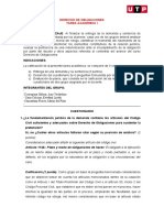 Derecho de Obligaciones Tarea Académica I