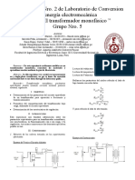 Informe Final 2 - EE528M Conversión Energía Electromecánica