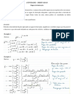 Atividade - Regras de Derivação