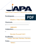 Ihandra Báez - Tarea 1 Der. Procesal Civil 1