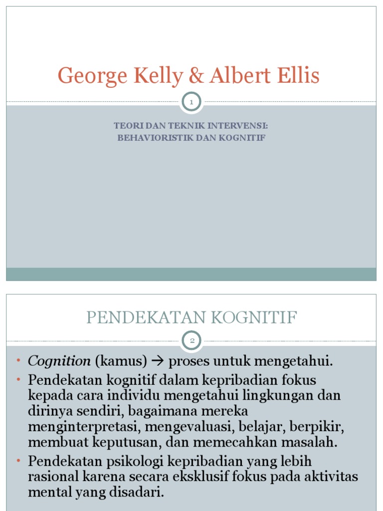 Teori Kepribadian George Kelly | PDF
