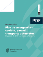 Protocolo de Cargas Que Estaba Dentro Del Protocolo de Transporte Publico
