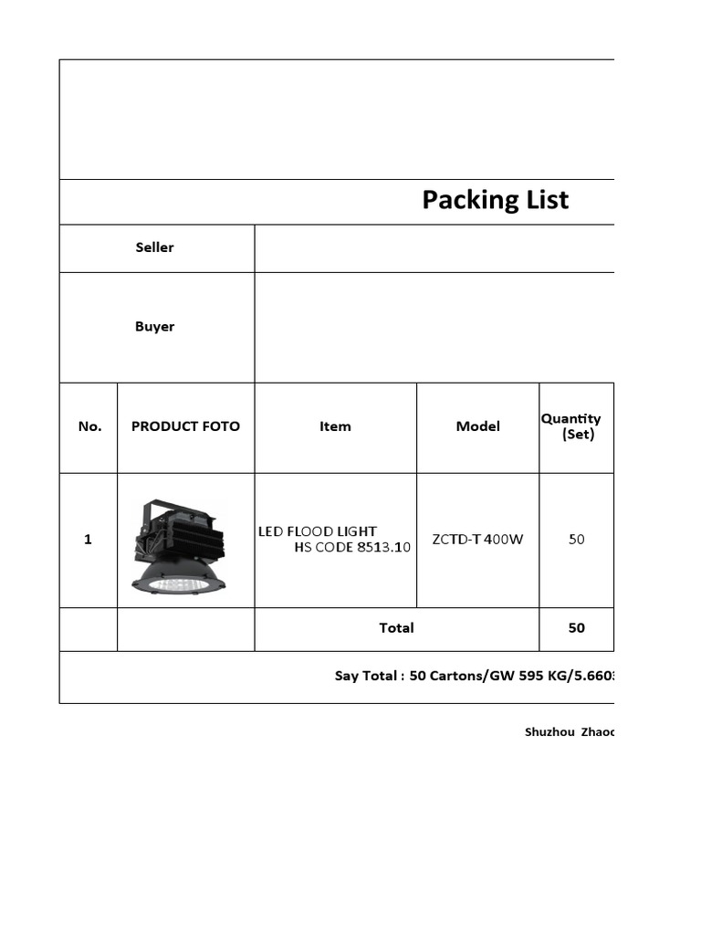 Invoice and Packing List Revise Oke | PDF | Financial Markets ...