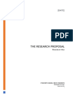 Form F2 Research Proposal Format Modified