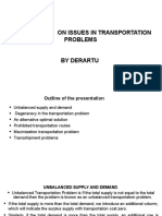 1ST PPT On Special Issue in Transportation Problem
