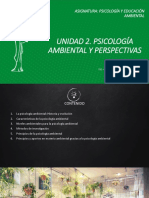 Unidad 2. Psicología Ambiental y Perspectivas