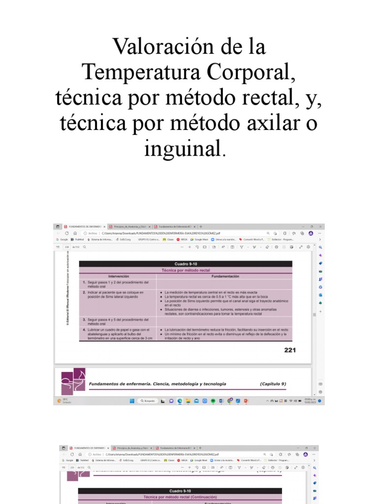 Medición de Temperatura Inguinal | PDF | Termómetro | Temperatura