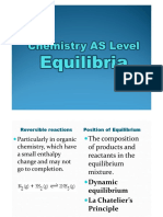 Equilibrium For AS Level Chemistry