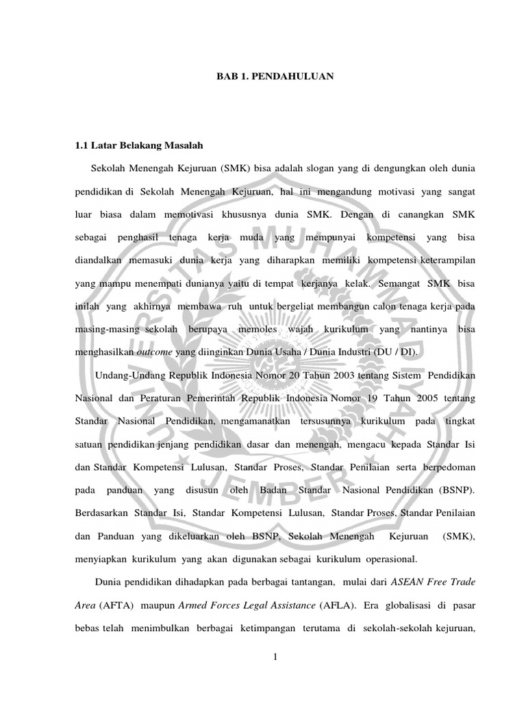 Bab 1. Pendahuluan Area (AFTA) Maupun Armed Forces Legal Assistance