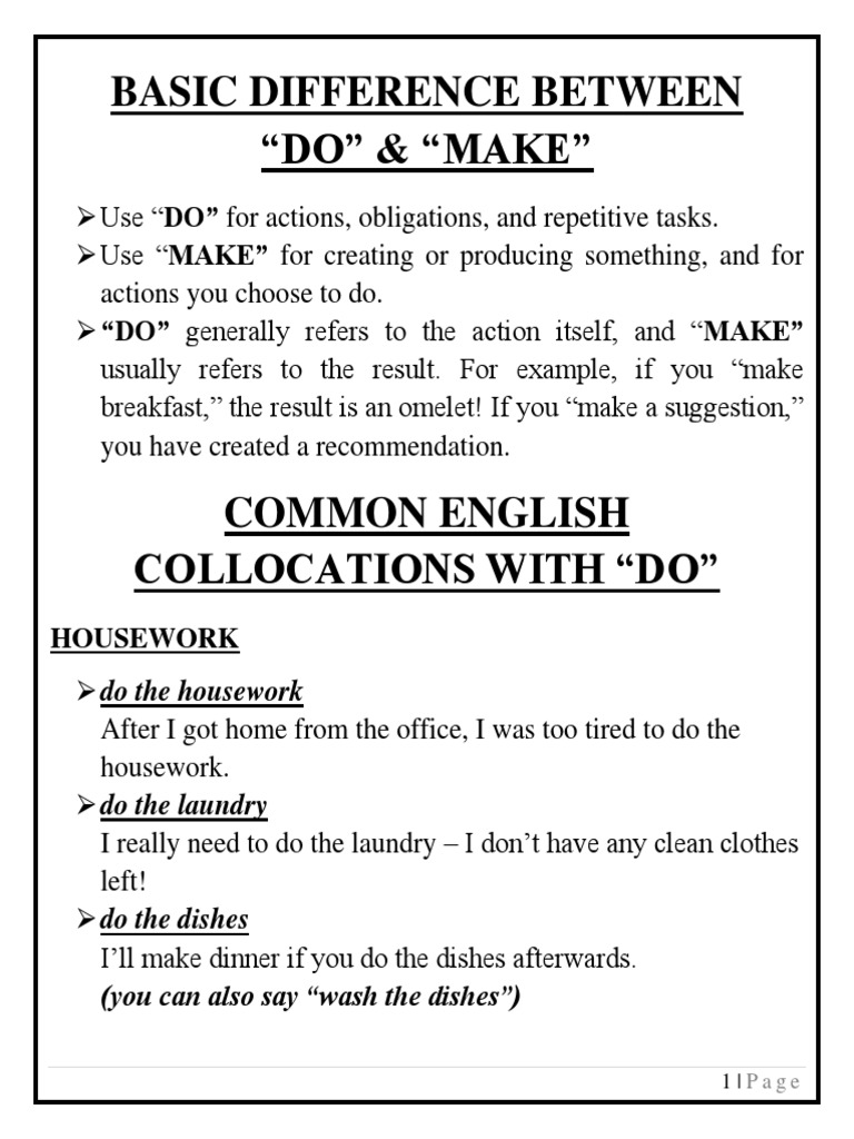 Basic difference between do make pdf