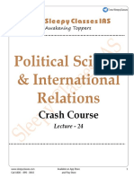 PSIR Crash Course For Mains Lecture 24
